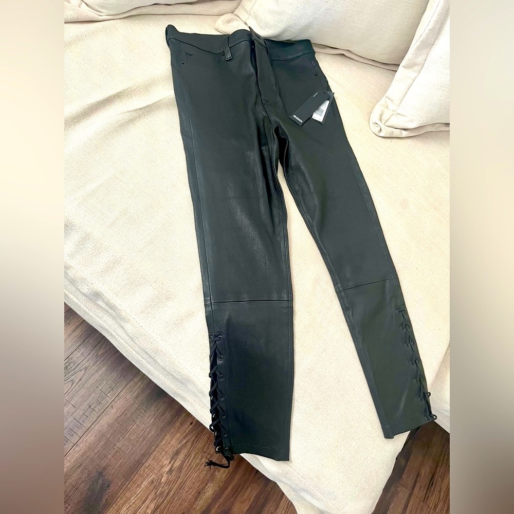 GORGEOUS! HUDSON LEATHER JEANS BRAND NEW
